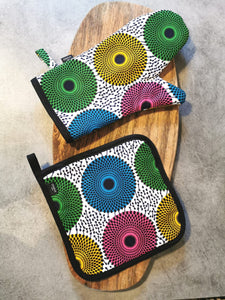 Oven mitt and glove