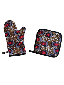 Oven mitt and glove